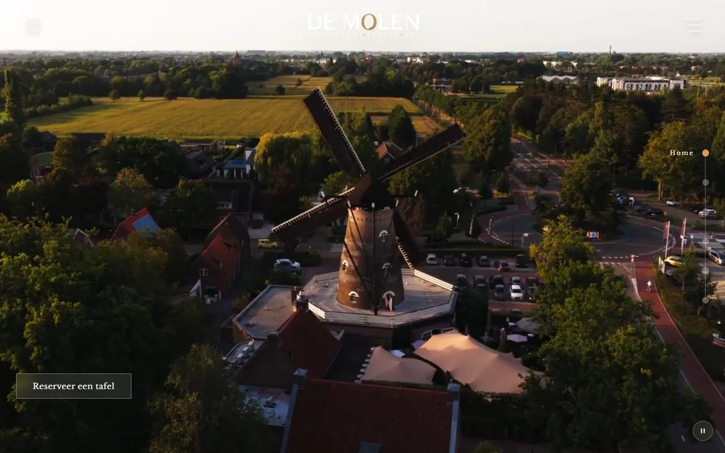 De homepage van demolenkaatsheuvel.nl