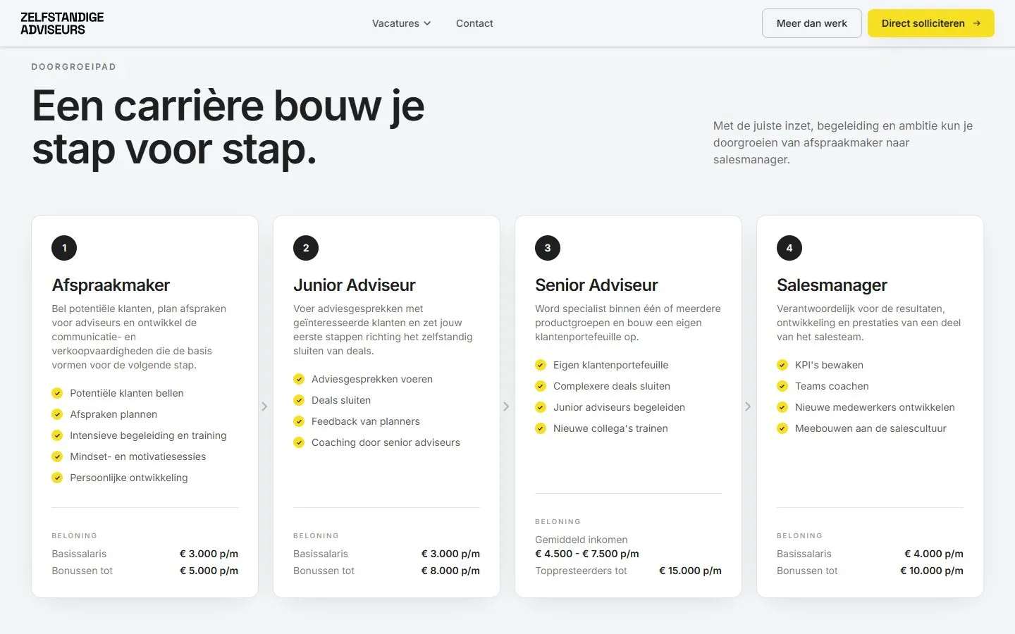 Doorgroeipad op zelfstandigeadviseurs.nl